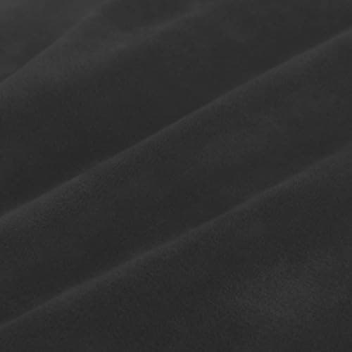 ZNSAYOTX Luxury Velvet Couch Cover, Grey, 72"-92" Stretch Sofa Protector — Black