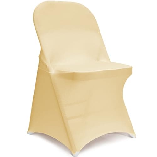 Elastic Chair Covers for Event Decor (Navy Blue) — Champagne