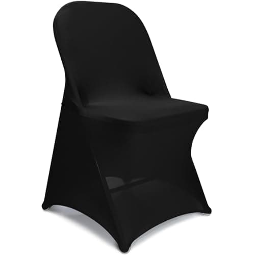 Elastic Chair Covers for Event Decor (Navy Blue) — Black