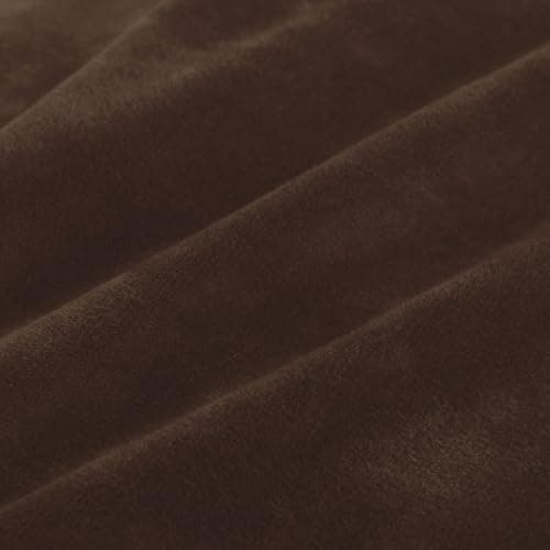 ZNSAYOTX Luxury Velvet Couch Cover, Grey, 72"-92" Stretch Sofa Protector — Dark Coffee