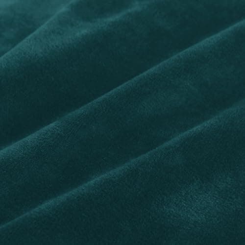 ZNSAYOTX Luxury Velvet Couch Cover, Grey, 72"-92" Stretch Sofa Protector — Deep Teal/Blackish Green
