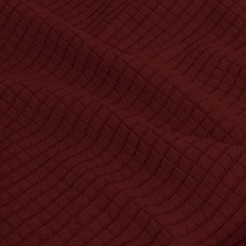 Easy-Growing Couch Cover with 3 Cushion Covers, Dark Gray Spandex Protector — Wine