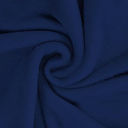 U-NICE HOME Velvet Sofa Covers for 3 Cushion Couch (Large, Chocolate) — Navy