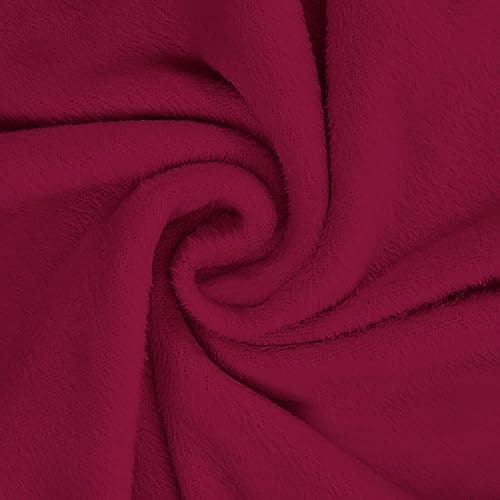 U-NICE HOME Velvet Sofa Covers for 3 Cushion Couch (Large, Chocolate) — Burgundy