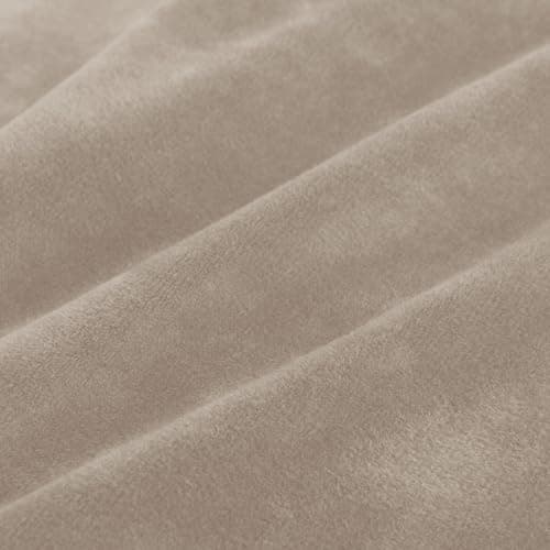ZNSAYOTX Luxury Velvet Couch Cover, Grey, 72"-92" Stretch Sofa Protector — Khaki