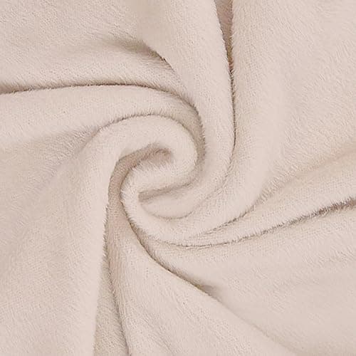 U-NICE HOME Velvet Sofa Covers for 3 Cushion Couch (Large, Chocolate) — Beige