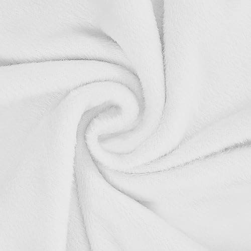 U-NICE HOME Velvet Sofa Covers for 3 Cushion Couch (Large, Chocolate) — Off White