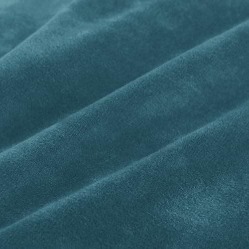 ZNSAYOTX Luxury Velvet Couch Cover, Grey, 72"-92" Stretch Sofa Protector — Peacock Blue