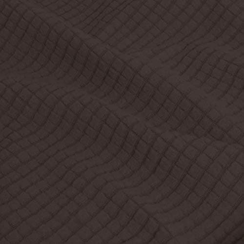 Easy-Growing Couch Cover with 3 Cushion Covers, Dark Gray Spandex Protector — Chocolate