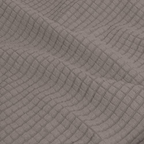 Easy-Growing Couch Cover with 3 Cushion Covers, Dark Gray Spandex Protector — Taupe