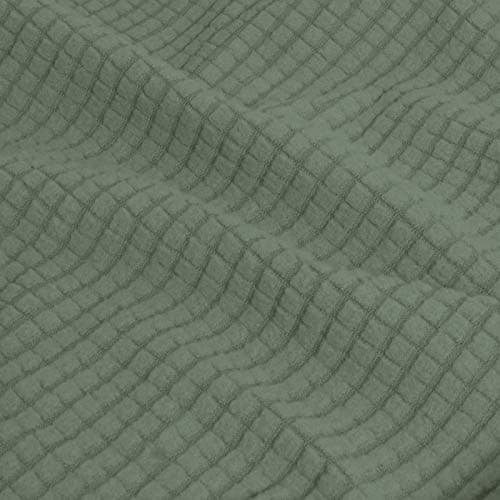 Easy-Growing Couch Cover with 3 Cushion Covers, Dark Gray Spandex Protector — Greyish Green