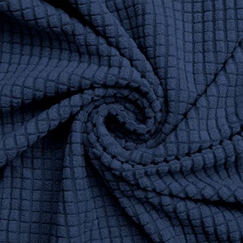 Oversized Sofa Slipcovers for 3 Cushion Couch with Elastic Bottom, Suitable for Kids and Pets (X-Large, Black) — Navy