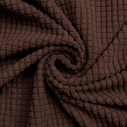 Oversized Sofa Slipcovers for 3 Cushion Couch with Elastic Bottom, Suitable for Kids and Pets (X-Large, Black) — Chocolate