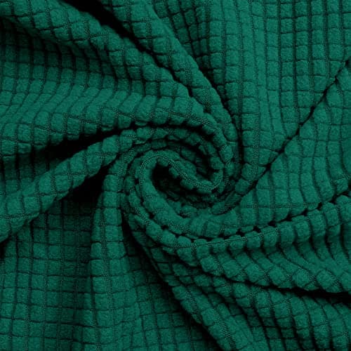 Oversized Sofa Slipcovers for 3 Cushion Couch with Elastic Bottom, Suitable for Kids and Pets (X-Large, Black) — Dark Green
