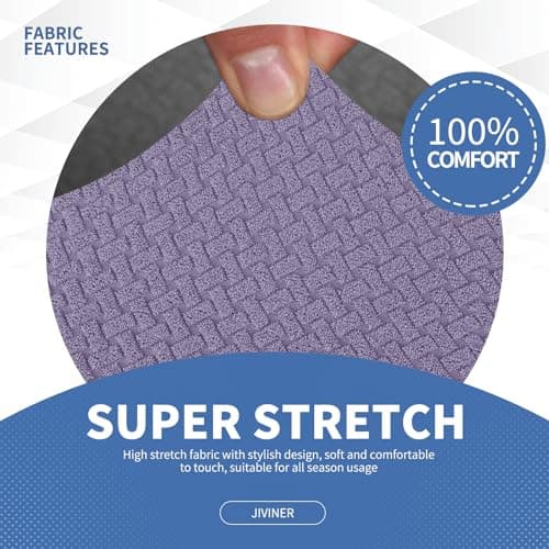 Newest 4 Pieces Couch Covers for 3 Cushion Couch Stretch Sofa Slipcover with 3 Seat Cushion Covers