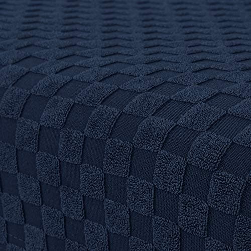 MAXIJIN 4-Piece Dark Gray Non-Slip Couch Cover for 3-Cushion Sofa Pet Friendly — Navy Blue